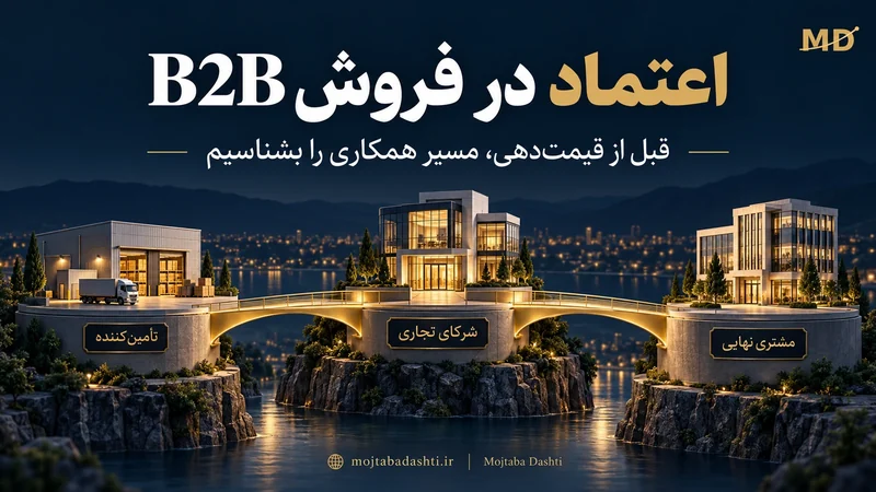 ارتباط تأمین‌کننده با مشتری نهایی از مسیر شریک تجاری؛ اهمیت حفظ اعتماد هنگام قیمت‌دهی در فروش B2B.